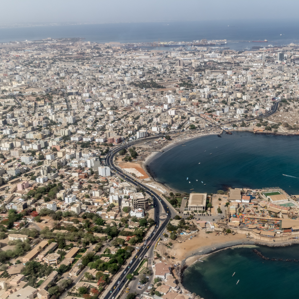 ville de Dakar vue du ciel
